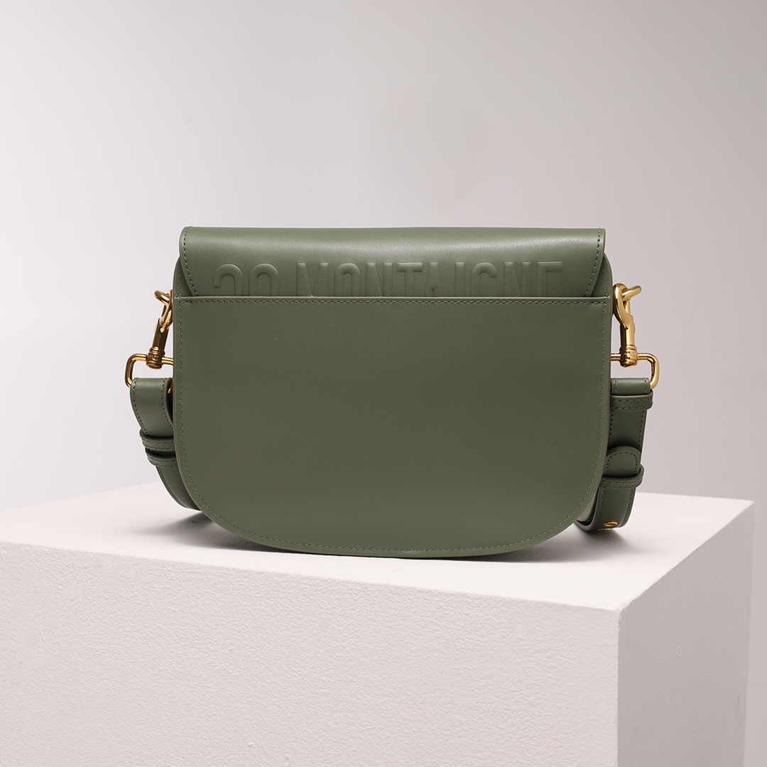 Medium Dior Bobby Bag Cedar Green Box Calfskin